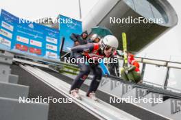 04.10.2024, Klingenthal, Germany (GER): Emely Torazza (GER) - Summer Grand Prix ski jumping women, individual HS140, training, quali, Klingenthal (GER). www.nordicfocus.com. © Volk/NordicFocus. Every downloaded picture is fee-liable