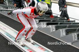 04.10.2024, Klingenthal, Germany (GER): Lisa Eder (AUT) - Summer Grand Prix ski jumping women, individual HS140, training, quali, Klingenthal (GER). www.nordicfocus.com. © Volk/NordicFocus. Every downloaded picture is fee-liable