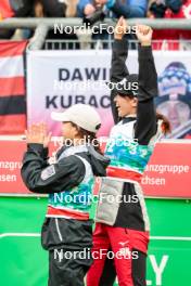 05.10.2024, Klingenthal, Germany (GER): Sara Takanashi (JPN), Kurumi Ichinohe (JPN), (l-r)  - Summer Grand Prix ski jumping women, individual HS140, Klingenthal (GER). www.nordicfocus.com. © Volk/NordicFocus. Every downloaded picture is fee-liable