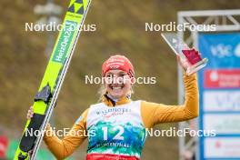 05.10.2024, Klingenthal, Germany (GER): Katharina Schmid (GER) - Summer Grand Prix ski jumping women, individual HS140, Klingenthal (GER). www.nordicfocus.com. © Volk/NordicFocus. Every downloaded picture is fee-liable