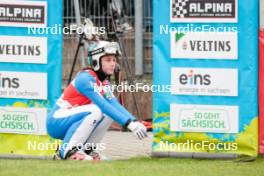 06.10.2024, Klingenthal, Germany (GER): Tina Erzar (SLO) - Summer Grand Prix ski jumping, mixed team HS140, Klingenthal (GER). www.nordicfocus.com. © Volk/NordicFocus. Every downloaded picture is fee-liable