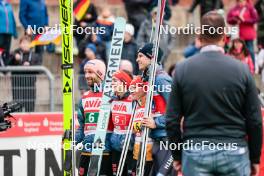 06.10.2024, Klingenthal, Germany (GER): Pius Paschke (GER), Selina Freitag (GER), Katharina Schmid (GER), Andreas Wellinger (GER), (l-r)  - Summer Grand Prix ski jumping, mixed team HS140, Klingenthal (GER). www.nordicfocus.com. © Volk/NordicFocus. Every downloaded picture is fee-liable