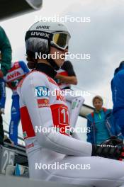 06.10.2024, Klingenthal, Germany (GER): Lisa Eder (AUT) - Summer Grand Prix ski jumping, mixed team HS140, Klingenthal (GER). www.nordicfocus.com. © Volk/NordicFocus. Every downloaded picture is fee-liable