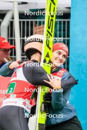 06.10.2024, Klingenthal, Germany (GER): Pius Paschke (GER), Selina Freitag (GER), (l-r)  - Summer Grand Prix ski jumping, mixed team HS140, Klingenthal (GER). www.nordicfocus.com. © Volk/NordicFocus. Every downloaded picture is fee-liable