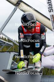 06.10.2024, Klingenthal, Germany (GER): Ari Repellin (FRA) - Summer Grand Prix ski jumping, mixed team HS140, Klingenthal (GER). www.nordicfocus.com. © Volk/NordicFocus. Every downloaded picture is fee-liable