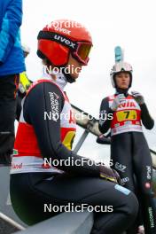 06.10.2024, Klingenthal, Germany (GER): Katharina Schmid (GER) - Summer Grand Prix ski jumping, mixed team HS140, Klingenthal (GER). www.nordicfocus.com. © Volk/NordicFocus. Every downloaded picture is fee-liable