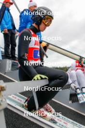 06.10.2024, Klingenthal, Germany (GER): Valentin Foubert (FRA) - Summer Grand Prix ski jumping, mixed team HS140, Klingenthal (GER). www.nordicfocus.com. © Volk/NordicFocus. Every downloaded picture is fee-liable