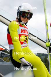 06.10.2024, Klingenthal, Germany (GER): Paige Jones (USA) - Summer Grand Prix ski jumping, mixed team HS140, Klingenthal (GER). www.nordicfocus.com. © Volk/NordicFocus. Every downloaded picture is fee-liable