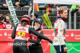 06.10.2024, Klingenthal, Germany (GER): Eirin Maria Kvandal (NOR), Thea Minyan Bjoerseth (NOR), Halvor Egner Granerud (NOR), (l-r)  - Summer Grand Prix ski jumping, mixed team HS140, Klingenthal (GER). www.nordicfocus.com. © Volk/NordicFocus. Every downloaded picture is fee-liable