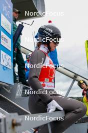 06.10.2024, Klingenthal, Germany (GER): Sina Arnet (SUI) - Summer Grand Prix ski jumping, mixed team HS140, Klingenthal (GER). www.nordicfocus.com. © Volk/NordicFocus. Every downloaded picture is fee-liable