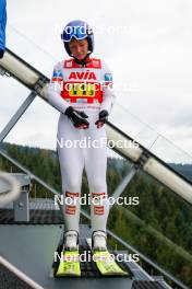 06.10.2024, Klingenthal, Germany (GER): Jacqueline Seifriedsberger (AUT) - Summer Grand Prix ski jumping, mixed team HS140, Klingenthal (GER). www.nordicfocus.com. © Volk/NordicFocus. Every downloaded picture is fee-liable