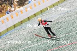 06.10.2024, Klingenthal, Germany (GER): Jenny Rautionaho (FIN) - Summer Grand Prix ski jumping, mixed team HS140, Klingenthal (GER). www.nordicfocus.com. © Volk/NordicFocus. Every downloaded picture is fee-liable