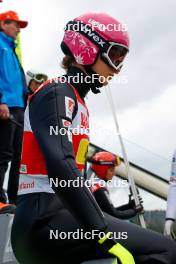 06.10.2024, Klingenthal, Germany (GER): Josephine Pagnier (FRA) - Summer Grand Prix ski jumping, mixed team HS140, Klingenthal (GER). www.nordicfocus.com. © Volk/NordicFocus. Every downloaded picture is fee-liable