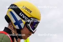 06.10.2024, Klingenthal, Germany (GER): Julia Kykkaenen (FIN) - Summer Grand Prix ski jumping, mixed team HS140, Klingenthal (GER). www.nordicfocus.com. © Volk/NordicFocus. Every downloaded picture is fee-liable