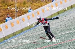 06.10.2024, Klingenthal, Germany (GER): Andreas Wellinger (GER) - Summer Grand Prix ski jumping, mixed team HS140, Klingenthal (GER). www.nordicfocus.com. © Volk/NordicFocus. Every downloaded picture is fee-liable