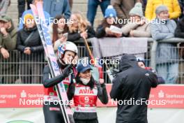 06.10.2024, Klingenthal, Germany (GER): Halvor Egner Granerud (NOR), Thea Minyan Bjoerseth (NOR), (l-r)  - Summer Grand Prix ski jumping, mixed team HS140, Klingenthal (GER). www.nordicfocus.com. © Volk/NordicFocus. Every downloaded picture is fee-liable