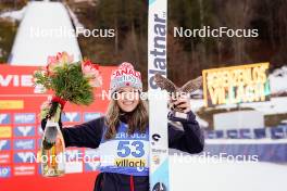 03.01.2024, Villach, Austria (AUT): Abigail Strate (CAN) - FIS world cup ski jumping women, individual HS98, Villach (AUT). www.nordicfocus.com. © Barbieri/NordicFocus. Every downloaded picture is fee-liable.