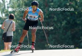 17.07.2024, Madona, Latvia (LAT): Eldar Kadyrov (KGZ) - FIS Rollerski World Cup, interval, Madona (LAT). www.nordicfocus.com. © Koksarovs/NordicFocus. Every downloaded picture is fee-liable.