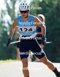 17.07.2024, Madona, Latvia (LAT): Lorenzo Riccardo Masiero (ITA) - FIS Rollerski World Cup, interval, Madona (LAT). www.nordicfocus.com. © Koksarovs/NordicFocus. Every downloaded picture is fee-liable.