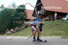 17.07.2024, Madona, Latvia (LAT): Valerija Burceva (LAT) - FIS Rollerski World Cup, interval, Madona (LAT). www.nordicfocus.com. © Koksarovs/NordicFocus. Every downloaded picture is fee-liable.