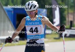 17.07.2024, Madona, Latvia (LAT): Mariya Gerachshenko (KAZ) - FIS Rollerski World Cup, interval, Madona (LAT). www.nordicfocus.com. © Koksarovs/NordicFocus. Every downloaded picture is fee-liable.