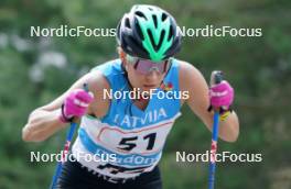 17.07.2024, Madona, Latvia (LAT): Kaidy Kaasiku (EST) - FIS Rollerski World Cup, interval, Madona (LAT). www.nordicfocus.com. © Koksarovs/NordicFocus. Every downloaded picture is fee-liable.