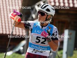 17.07.2024, Madona, Latvia (LAT): Kitija Auzina (LAT) - FIS Rollerski World Cup, interval, Madona (LAT). www.nordicfocus.com. © Koksarovs/NordicFocus. Every downloaded picture is fee-liable.