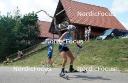 17.07.2024, Madona, Latvia (LAT): Darya Kim (KAZ) - FIS Rollerski World Cup, interval, Madona (LAT). www.nordicfocus.com. © Koksarovs/NordicFocus. Every downloaded picture is fee-liable.