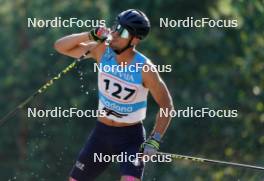 17.07.2024, Madona, Latvia (LAT): Emanuele Becchis (ITA) - FIS Rollerski World Cup, interval, Madona (LAT). www.nordicfocus.com. © Koksarovs/NordicFocus. Every downloaded picture is fee-liable.