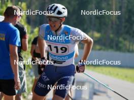 17.07.2024, Madona, Latvia (LAT): Giovanni Lorenzetti (ITA) - FIS Rollerski World Cup, interval, Madona (LAT). www.nordicfocus.com. © Koksarovs/NordicFocus. Every downloaded picture is fee-liable.