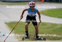 17.07.2024, Madona, Latvia (LAT): Fenya Galstyan (ARM) - FIS Rollerski World Cup, interval, Madona (LAT). www.nordicfocus.com. © Koksarovs/NordicFocus. Every downloaded picture is fee-liable.