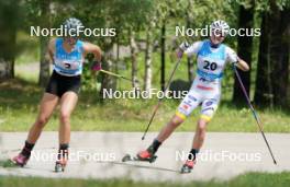 17.07.2024, Madona, Latvia (LAT): Johanna Holmberg (SWE) - FIS Rollerski World Cup, interval, Madona (LAT). www.nordicfocus.com. © Koksarovs/NordicFocus. Every downloaded picture is fee-liable.