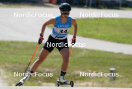 17.07.2024, Madona, Latvia (LAT): Annija Sabule (LAT) - FIS Rollerski World Cup, interval, Madona (LAT). www.nordicfocus.com. © Koksarovs/NordicFocus. Every downloaded picture is fee-liable.