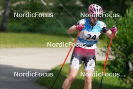 17.07.2024, Madona, Latvia (LAT): Linda Kaparkaleja (LAT) - FIS Rollerski World Cup, interval, Madona (LAT). www.nordicfocus.com. © Koksarovs/NordicFocus. Every downloaded picture is fee-liable.