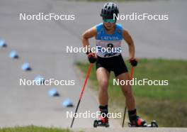 17.07.2024, Madona, Latvia (LAT): Lina Berzina (LAT) - FIS Rollerski World Cup, interval, Madona (LAT). www.nordicfocus.com. © Koksarovs/NordicFocus. Every downloaded picture is fee-liable.