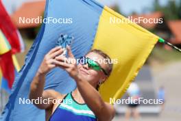 17.07.2024, Madona, Latvia (LAT): Mariia Pavlenko (UKR) - FIS Rollerski World Cup, interval, Madona (LAT). www.nordicfocus.com. © Koksarovs/NordicFocus. Every downloaded picture is fee-liable.