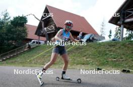 17.07.2024, Madona, Latvia (LAT): Paula Stiehler (GER) - FIS Rollerski World Cup, interval, Madona (LAT). www.nordicfocus.com. © Koksarovs/NordicFocus. Every downloaded picture is fee-liable.