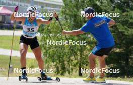 17.07.2024, Madona, Latvia (LAT): Grete Gaim (EST) - FIS Rollerski World Cup, interval, Madona (LAT). www.nordicfocus.com. © Koksarovs/NordicFocus. Every downloaded picture is fee-liable.