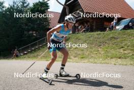 17.07.2024, Madona, Latvia (LAT): Mariya Gerachshenko (KAZ) - FIS Rollerski World Cup, interval, Madona (LAT). www.nordicfocus.com. © Koksarovs/NordicFocus. Every downloaded picture is fee-liable.