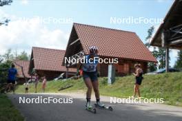 17.07.2024, Madona, Latvia (LAT): Paula Stiehler (GER) - FIS Rollerski World Cup, interval, Madona (LAT). www.nordicfocus.com. © Koksarovs/NordicFocus. Every downloaded picture is fee-liable.