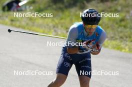 17.07.2024, Madona, Latvia (LAT): Tommaso Tozzi (ITA) - FIS Rollerski World Cup, interval, Madona (LAT). www.nordicfocus.com. © Koksarovs/NordicFocus. Every downloaded picture is fee-liable.