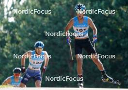 17.07.2024, Madona, Latvia (LAT): Assylkhan Bakytov (KAZ) - FIS Rollerski World Cup, interval, Madona (LAT). www.nordicfocus.com. © Koksarovs/NordicFocus. Every downloaded picture is fee-liable.