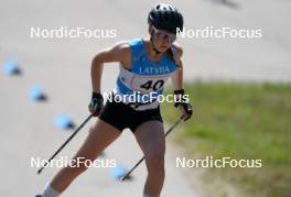 17.07.2024, Madona, Latvia (LAT): Egle Savickaite (LTU) - FIS Rollerski World Cup, interval, Madona (LAT). www.nordicfocus.com. © Koksarovs/NordicFocus. Every downloaded picture is fee-liable.