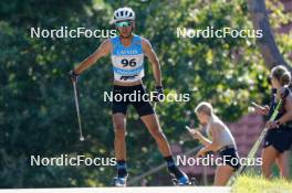 17.07.2024, Madona, Latvia (LAT): Nurtas Telegenov (KAZ) - FIS Rollerski World Cup, interval, Madona (LAT). www.nordicfocus.com. © Koksarovs/NordicFocus. Every downloaded picture is fee-liable.