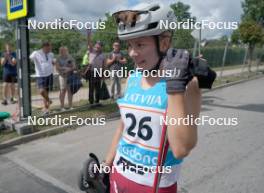 21.07.2024, Madona, Latvia (LAT): Patricija Eiduka (LAT) - FIS Rollerski World Cup, mass, Madona (LAT). www.nordicfocus.com. © Koksarovs/NordicFocus. Every downloaded picture is fee-liable.