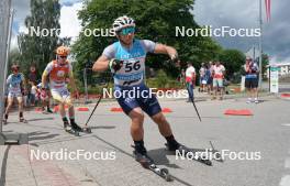 21.07.2024, Madona, Latvia (LAT): Carlo Cantaloni (ITA) - FIS Rollerski World Cup, mass, Madona (LAT). www.nordicfocus.com. © Koksarovs/NordicFocus. Every downloaded picture is fee-liable.