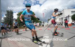 21.07.2024, Madona, Latvia (LAT): Nazarii Teselskyi (UKR) - FIS Rollerski World Cup, mass, Madona (LAT). www.nordicfocus.com. © Koksarovs/NordicFocus. Every downloaded picture is fee-liable.