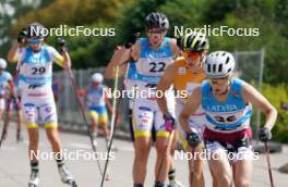 21.07.2024, Madona, Latvia (LAT): Patricija Eiduka (LAT), Linn Soemskar (SWE) - FIS Rollerski World Cup, mass, Madona (LAT). www.nordicfocus.com. © Koksarovs/NordicFocus. Every downloaded picture is fee-liable.