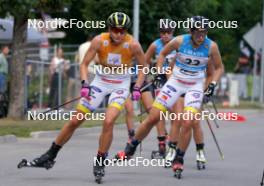 21.07.2024, Madona, Latvia (LAT): Linn Soemskar (SWE),  Ebba Stenman (SWE) - FIS Rollerski World Cup, mass, Madona (LAT). www.nordicfocus.com. © Koksarovs/NordicFocus. Every downloaded picture is fee-liable.