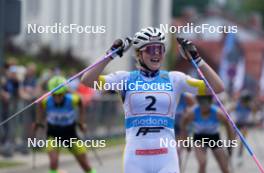 21.07.2024, Madona, Latvia (LAT): Johanna Holmberg (SWE) - FIS Rollerski World Cup, mass, Madona (LAT). www.nordicfocus.com. © Koksarovs/NordicFocus. Every downloaded picture is fee-liable.